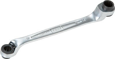 ＴＯＮＥ 両頭ラチェットめがねレンチ 75度 対辺寸法17ｘ19全長290ｍｍ【RM75A-1719】【送料無料】
