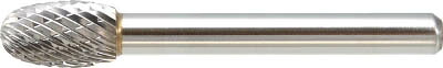 TRUSCO 超硬バー タマゴ型 Φ16X刃長25X軸6 ダブルカット【TB6C160】(研削研磨用品・超硬バー)【送料無料】