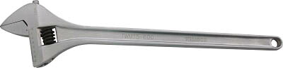 ＴＲＵＳＣＯ ワイドモンキーレンチ15&deg;タイプ 600ｍｍ【TWM15-600】(レンチ・スパナ・プーラ・モンキーレンチ)【送料無料】｜リコメン堂