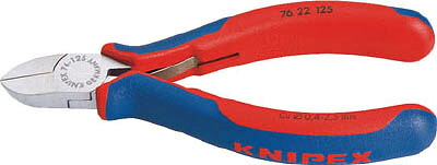ＫＮＩＰＥＸ 125ｍｍ 精密用ニッパー 125ｍｍ【7622-125】(ペンチ・ニッパ・ニッパ電気・電子用)【送料無料】
