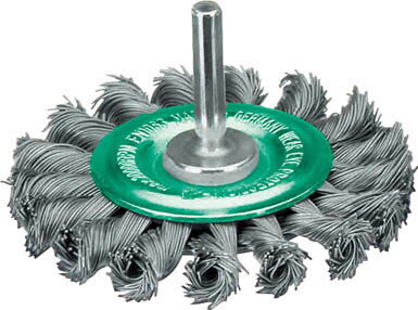 ＬＥＳＳＭＡＮＮ 軸付ホイルブラシ Φ75 ステンレス線 0．5【417398】(研削研磨用品・軸付ブラシ)【送料無料】