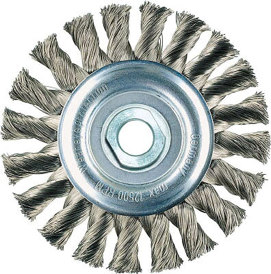 ＬＥＳＳＭＡＮＮ ホイールブラシ Φ100 高張度鋼線 0．35【471114】(研削研磨用品・軸付ブラシ)【送料無料】 4,200円