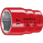 ＫＮＩＰＥＸ 絶縁ソケット 3／8Ｘ13ｍｍ【9837-13】(防爆・絶縁工具・レンチ・スパナ（絶縁）)