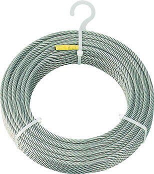ＴＲＵＳＣＯ ステンレスワイヤロープ Φ3ｍｍＸ100ｍ【CWS-3S100】(建築金物・工場用間仕切り・ワイヤロープ)【送料無料】