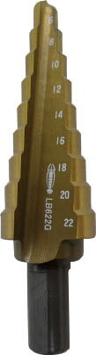 エビ ステージドリル コーティング 9段 軸径10ｍｍ【LB622G】(穴あけ工具・ステップドリル)【送料無料】 7,519円