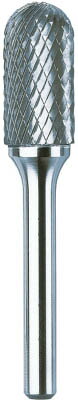ＮＲＳ 超硬バー 軸径6（ｍｍ）砲弾Ｄカット【TCBT3800D-6】(研削研磨用品・超硬バー)【送料無料】