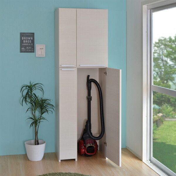 楽天市場】日本製 掃除機収納庫 幅39cm×高さ180cm 掃除機収納 掃除道具