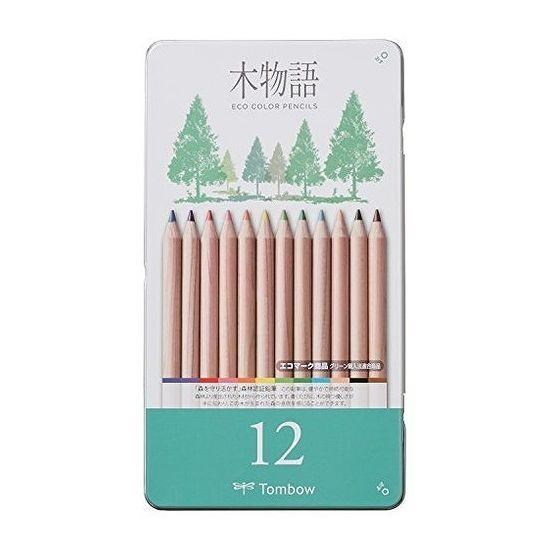 【まとめ買い10個セット】 トンボ鉛筆 缶入色鉛筆 S木物語 12色 文房具 文具 色鉛筆【ポイント10倍】【送料無料】