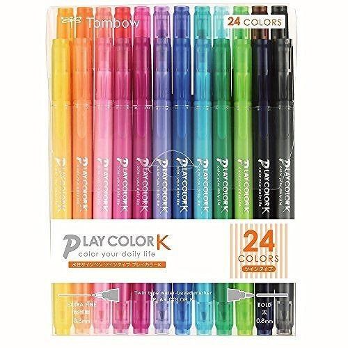【まとめ買い5個セット】 トンボ鉛筆 プレイカラーK 24色セット 文房具 文具 水性 カラーサインペン サインペン【ポイント10倍】【送料無料】 8,452円