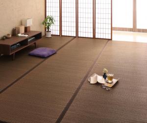 自然素材ラグ 30タイプから選べる国産ふっくらい草ラグ 191&times;191cm(代引き不可)【送料無料】｜リコメン堂