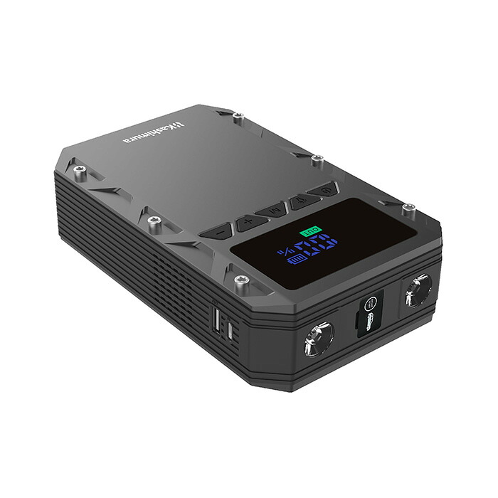 カシムラ 1台2役 電動コンプレッサー付きジャンプスターター 6000mAh KD284【ポイント10倍】【送料無料】