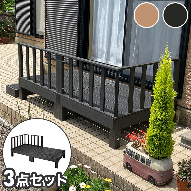 人工木 腐らない 3点セット 樹脂 パネル セット ガーデン 防腐 DIY コーナーセット パネル付き(代引不可)