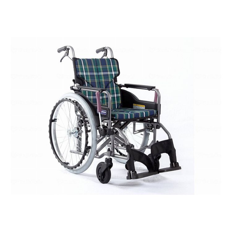 カワムラサイクル モダンAstyle 背折れ自走用 KMD A22 40 SH 緑チェック(A9) 座幅40 前座47cm KMD-A22-40-SH(代引不可)【送料無料】|リコメン堂