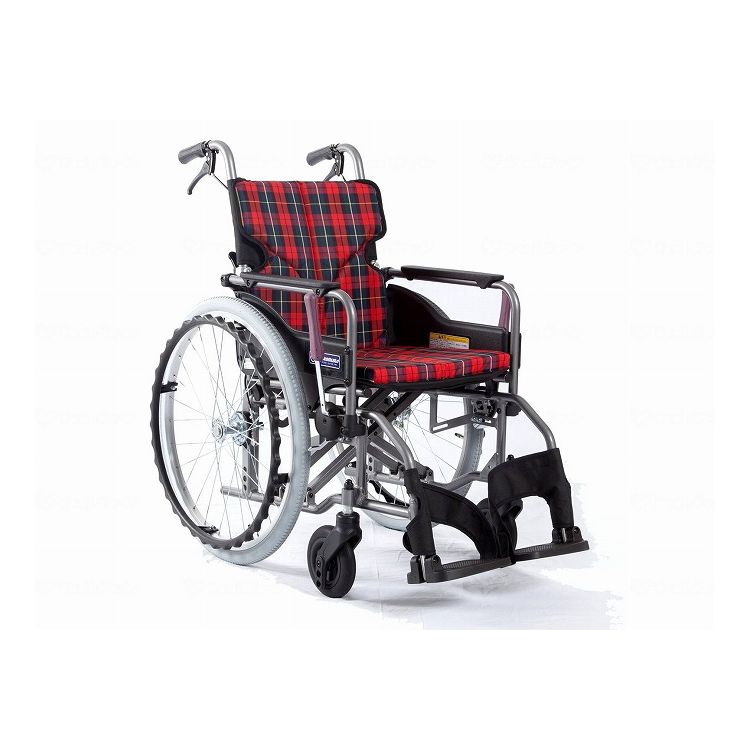 カワムラサイクル モダンAstyle 背折れ自走用 KMD A22 42 H 赤チェック(A10) 座幅42 前座45cm KMD-A22-42-H(代引不可)【送料無料】|リコメン堂