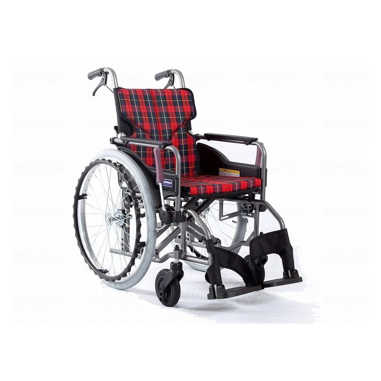 カワムラサイクル モダンAstyle 背折れ自走用 KMD-A22-40-H 赤チェック(A10) 座幅40-前座45cm 車いす 車椅子 車イス キャリー 車 移動 介護 補助(代引不可)【送料無料】|リコメン堂