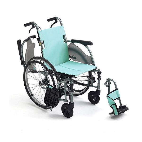 最大93%OFFクーポン ミキ 車いす 車椅子 カルティマ 多機能 自走型車いす CRT-7 A-14グリーン 代引不可