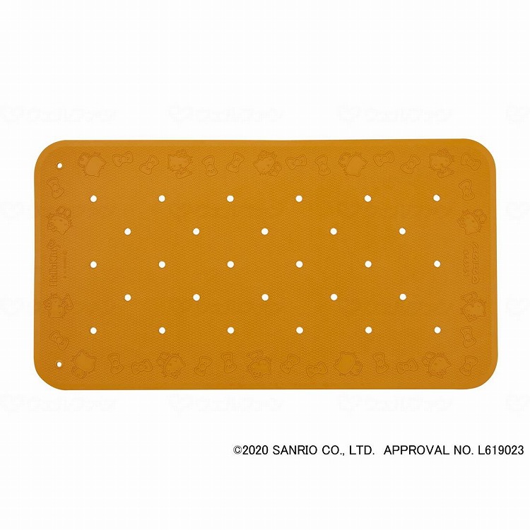 ウェルファン すべり止め入浴マット トライタッチ ハローキティ オレンジ L 010401_260_L(代引不可)【送料無料】