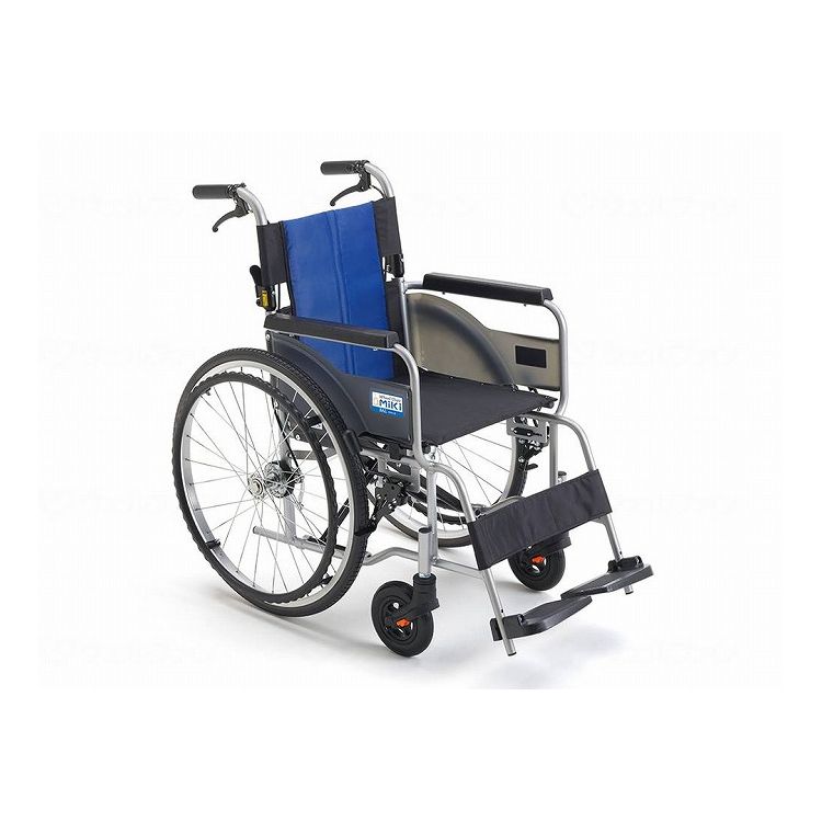 ミキ BAL-R1 ベーシック車いす 自走型/ブルー(A-2)ナイロン/40 ブルー(A-2)ナイロン 40 CJ01144 517784_4619_400(代引不可)【送料無料】