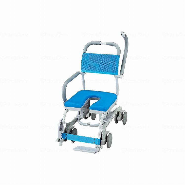 【法人限定】ウチエ シャワーラク4輪自在/U型シート U型シート SWR 132 416218 13178 1台(代引不可)【送料無料】｜リコメン堂