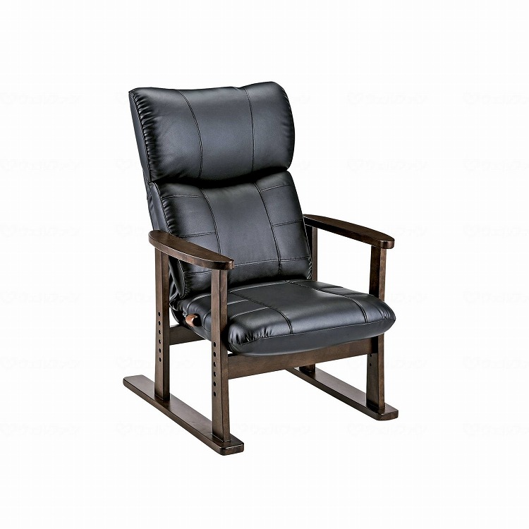 オフィス・ラボ リクライニングチェア/ブラック/ ブラック SCYS D1800HR 583154 780 1台(代引不可)【送料無料】