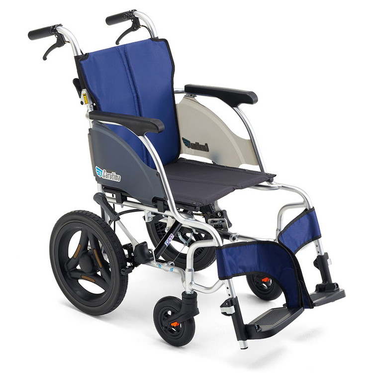 ミキ 車椅子 介助式 CRT-SGシリーズ ワンハンドブレーキ介助CRT-SG-6 A-16紺 42 517718 8061 420(代引不可)【送料無料】|リコメン堂