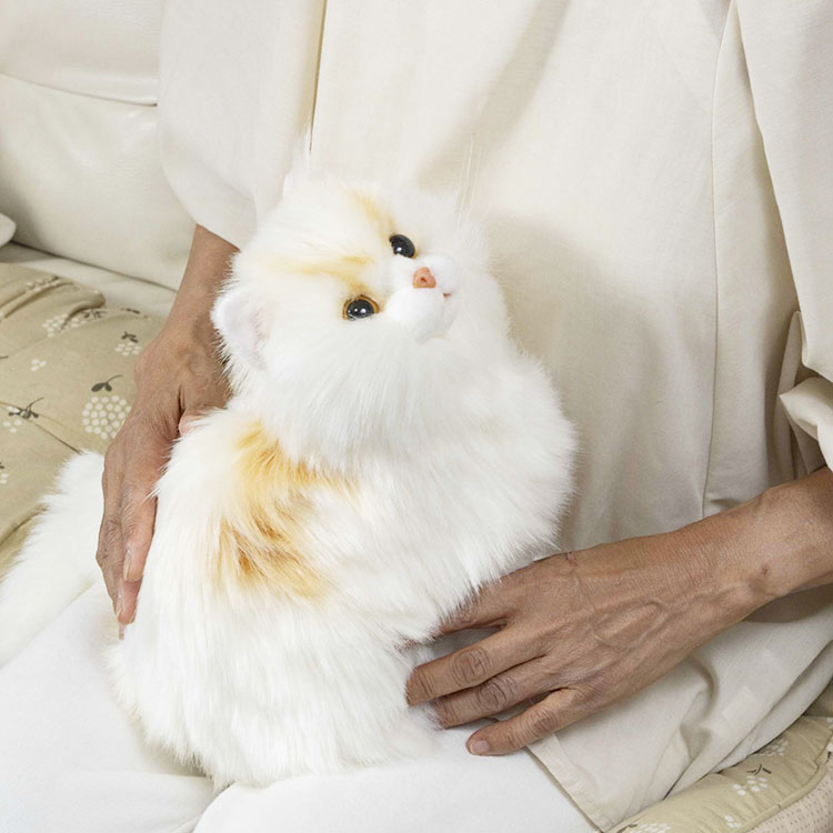 トレンドマスター なでなで猫ちゃん ぬいぐるみ 猫 サイベリアン ねこ コミュニケーショントイ 高齢者 老人 お年寄り 介護 子供 子ども お留守番(代引不可)【ポイント10倍】【送料無料】