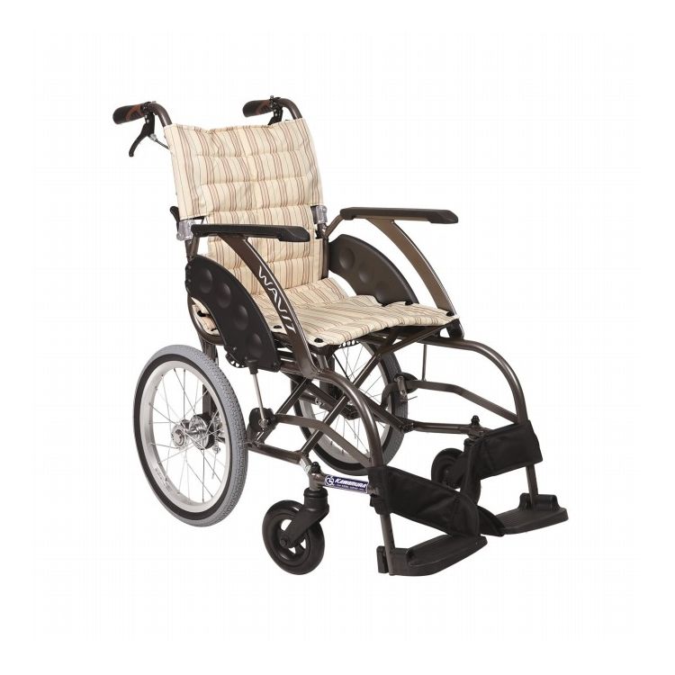 カワムラサイクル WAVIT ソフトタイヤ軽量介助 WA16-40S カフェモカ(代引不可)【ポイント10倍】【送料無料】
