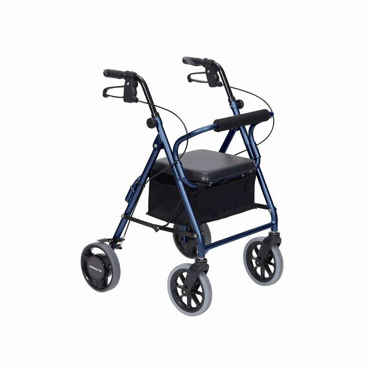 【法人限定】 竹虎 歩行車ハッピーIII抑速ブレーキ2/ブルーメタリック/-(代引不可)【ポイント10倍】【送料無料】
