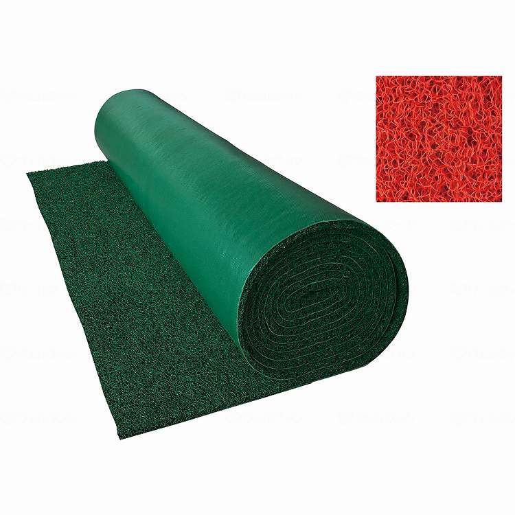 カーボーイ コイル歩行マット/レッド/1200mm×6m(代引不可)【ポイント10倍】【送料無料】