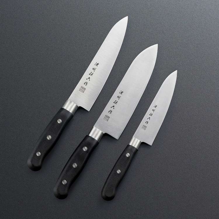 楽天市場】「藤十郎作」ステンレス包丁4点セット ステンレス刃物鋼