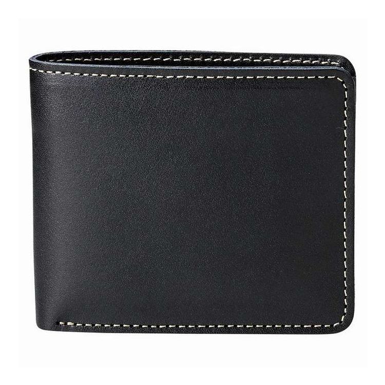 made in underground osaka.japan ヌメ革 二つ折り財布 OJ-1503 ブラック(代引不可)【ポイント10倍】【送料無料】｜リコメン堂
