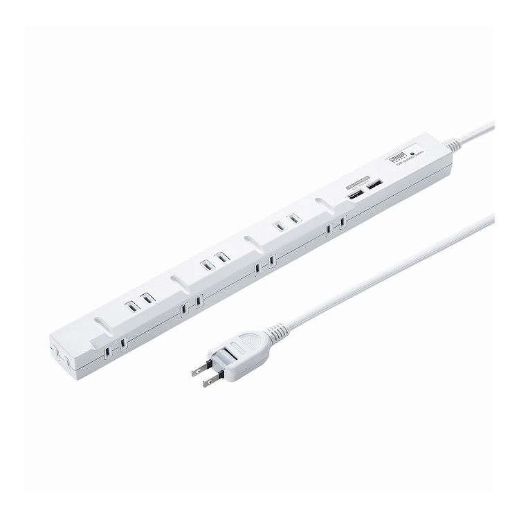 スリムタップUSB充電機能付き TAP-SLIM8U-3(代引不可)【送料無料】