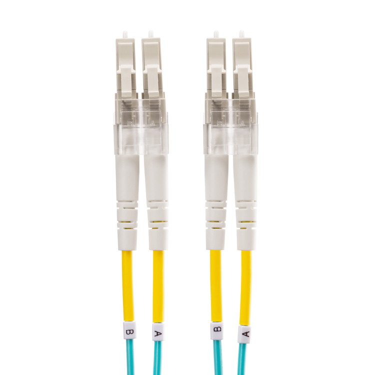 サンワサプライ 【メーカー直送】 メガネ型光ファイバケーブル マルチ50μmOM4 LC×2-LC×2 2m 10GBASE-SR/SW規格対応 10ギガ伝送 OM4光ファイバケーブル 長距離通信 分割可能LCコネクタ アクア(代引不可)【送料無料】|リコメン堂
