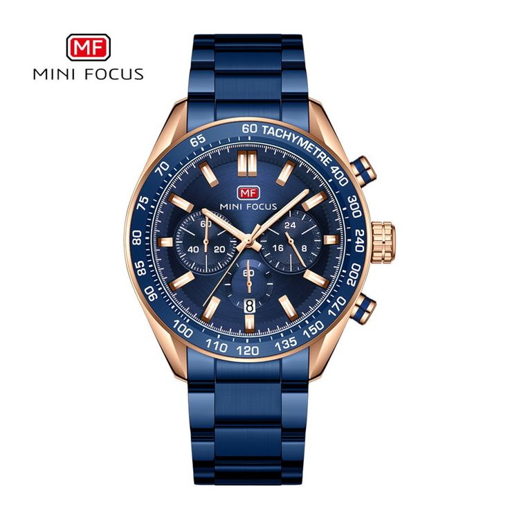 MINI FOCUS 0403G ミニフォーカス メンズ 腕時計 クロノグラフ MF0403G-04 ブルー【ポイント10倍】【送料無料】
