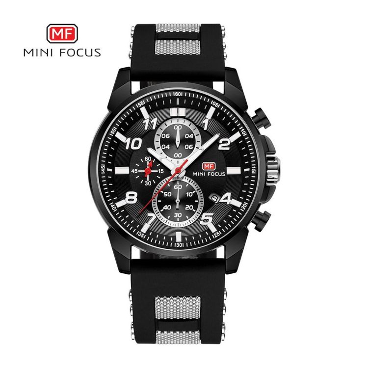 MINI FOCUS 0268G ミニフォーカス メンズ 腕時計 クロノグラフ MF0268G-04 ブラック【ポイント10倍】【送料無料】