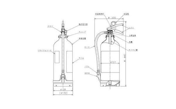 市場 モリタ宮田工業 アルミ製 業務用 粉末ABC消火器 消火器 蓄圧式 法人用 MEA10Z