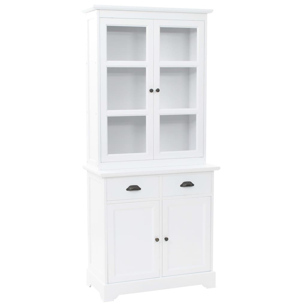 vidaXL ウェルシュドレッサー 扉4枚 MDF&パインウッド製 80x40x180cm家具 キャビネット&収納 収納キャビネット・ロッカー(代引不可) 19,254円