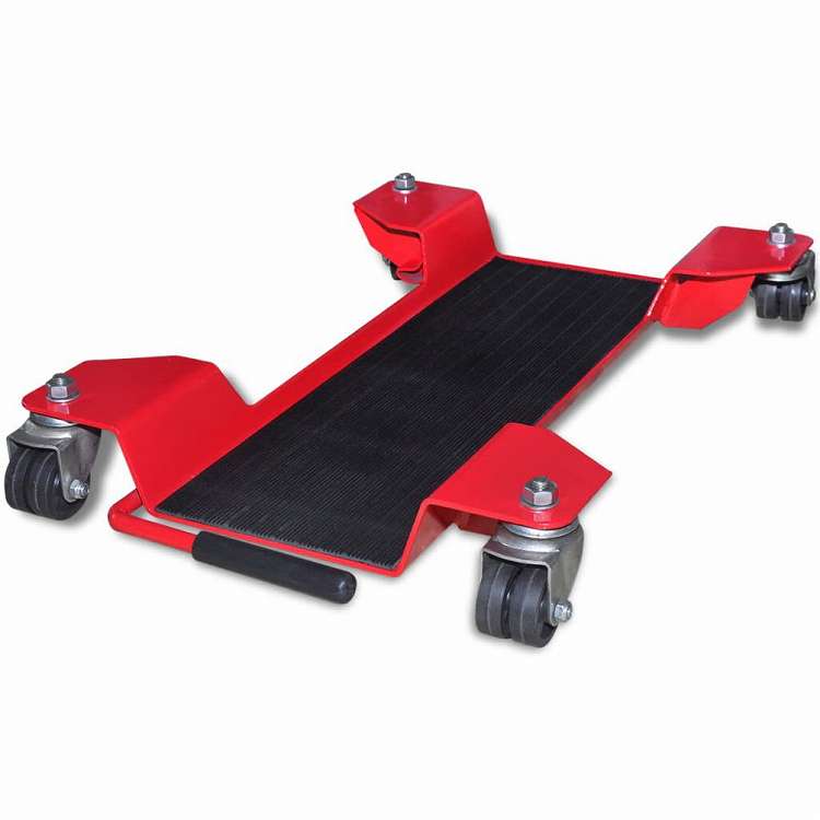 vidaXL モーターサイクル ドリーセンタースタンド 赤自動車&部品 ガレージ用品&ツール ハンドツール(代引不可)