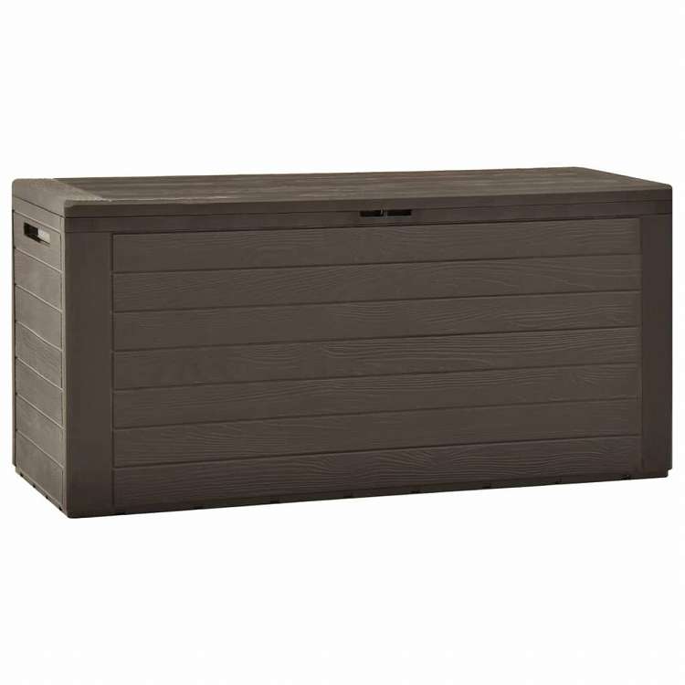 vidaXL ガーデン収納ボックス ブラウン 116x44x55 cm家具 アウトドア家具 屋外収納ボックス(代引不可)|リコメン堂