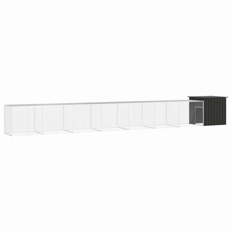 vidaXL チキンケージ アントラシート 800x91x100 cm 亜鉛メッキ鋼動物&ペット用品 ペット用品 小動物用品 小動物 飼育・ケージ(代引不可) 42,621円