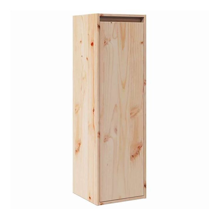 vidaXL ウォールキャビネット 30x30x100 cm 無垢パイン材 家具 棚 壁面収納棚・壁面ラック(代引不可)|リコメン堂