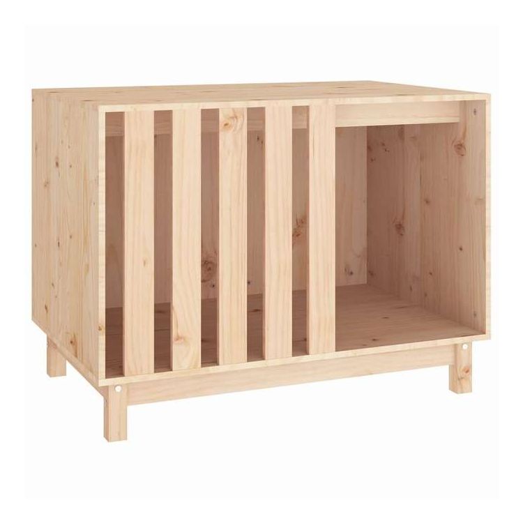 vidaXL ドッグハウス 90x60x67 cm 無垢材 パイン材 動物&ペット用品 ペット用品 犬用品 ドッグハウス(代引不可)【送料無料】