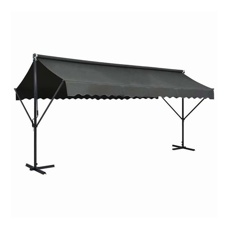 vidaXL 自立型オーニング 500×300cm アントラシート ホーム&ガーデン 芝&ガーデン アウトドアリビング 屋外用傘・サンシェード(代引不可)【送料無料】