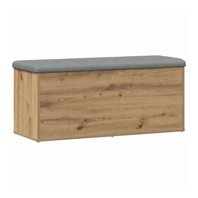 vidaXL 収納ベンチ アーティザンオーク 102x42x45 cm エンジニアードウッド 家具 ベンチ 倉庫・通路用ベンチ(代引不可)【送料無料】
