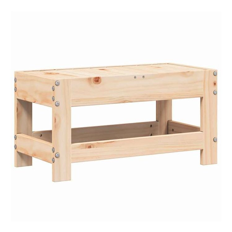 vidaXL ガーデンフットスツール 62x30x32 cm 無垢材 パイン材 家具 アウトドア家具 屋外椅子 屋外用組み合わせソファセット(代引不可)【送料無料】