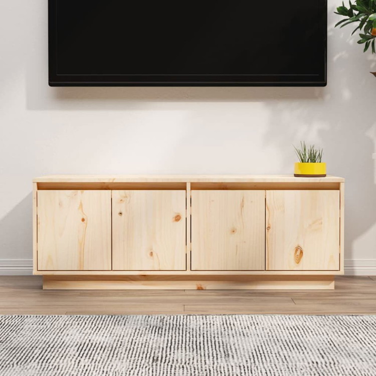 vidaXL テレビキャビネット 110x34x40 cm パイン無垢材家具AVラック・テレビ台(代引不可)｜リコメン堂 11,473円