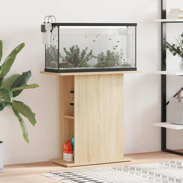 vidaXL 水槽スタンド ソノマオーク 75×36×72.5cm エンジニアードウッド 動物 ペット用品 ペット用品 魚用品 Aquarium Stands(代引不可)