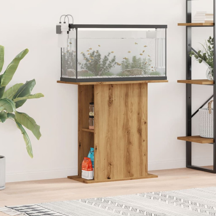 vidaXL 水槽スタンド アーティザンオーク 36×75×72.5cm エンジニアードウッド 動物 ペット用品 ペット用品 魚用品 Aquarium Stands(代引不可)