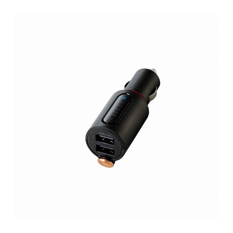 エレコム Bluetooth(R)FMトランスミッター(3.4A 2ポート 重低音) LAT-FMBTB04BK(代引不可)