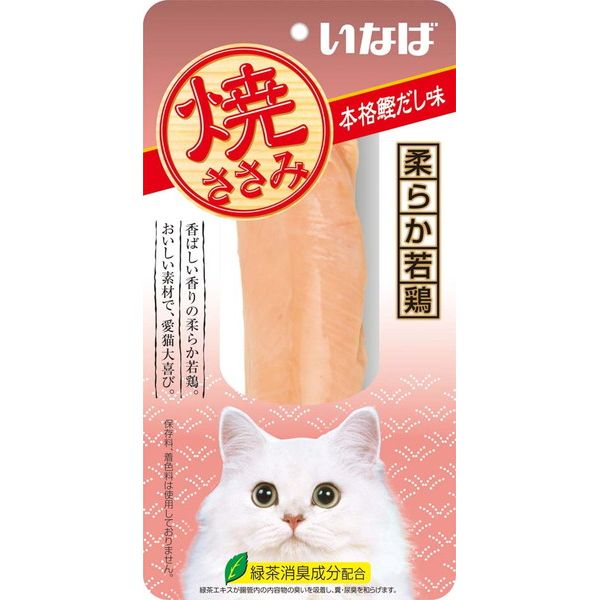 正規認証品!新規格 １本入り 焼かつお いなばペットフード 高齢猫用